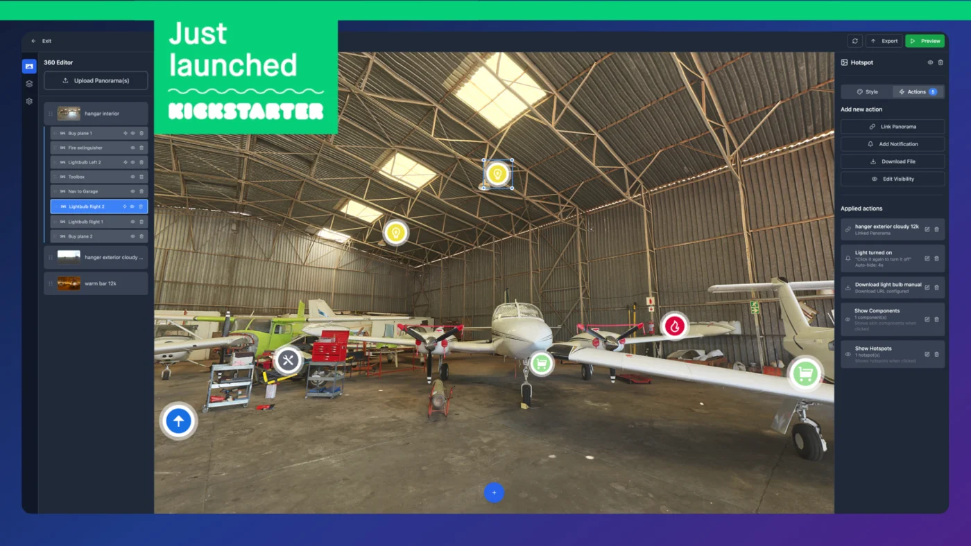 It's launched!! Crowdfunding for 360Crafter • new 360° virtual tour software