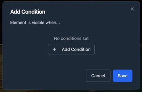 Working on CMS & Conditional Visibility